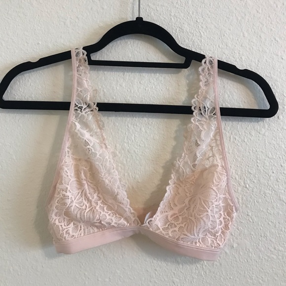Light pink, lace bralette - Picture 1 of 3